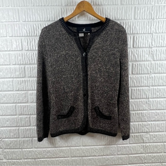 Peruvian Connection | Alpaca Cardigan Brown Small - Picture 1 of 4